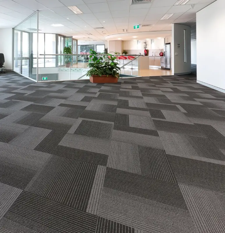 Commercial rubber tiles